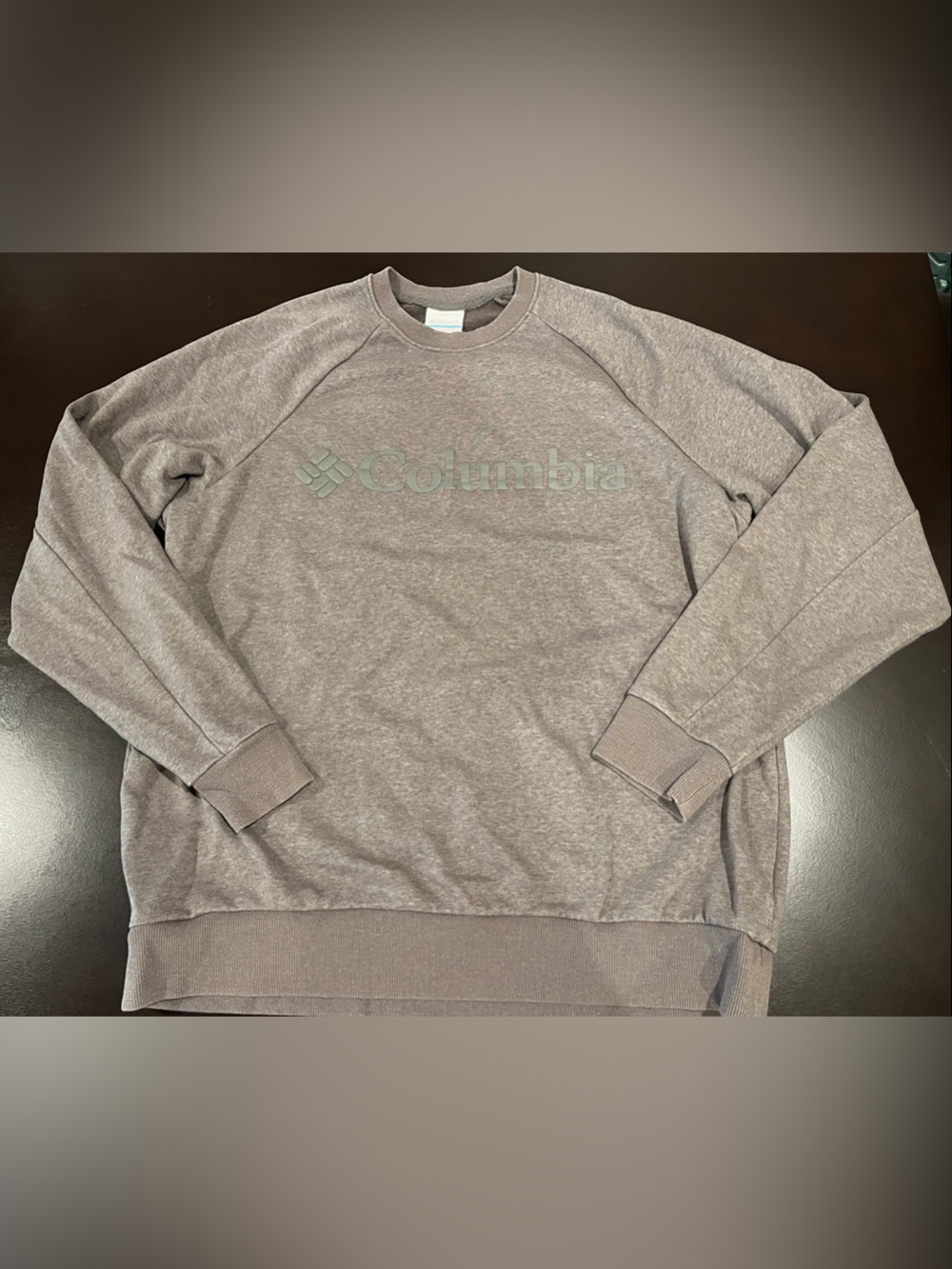 Columbia Heather Gray Logo Crewneck Sweatshirt